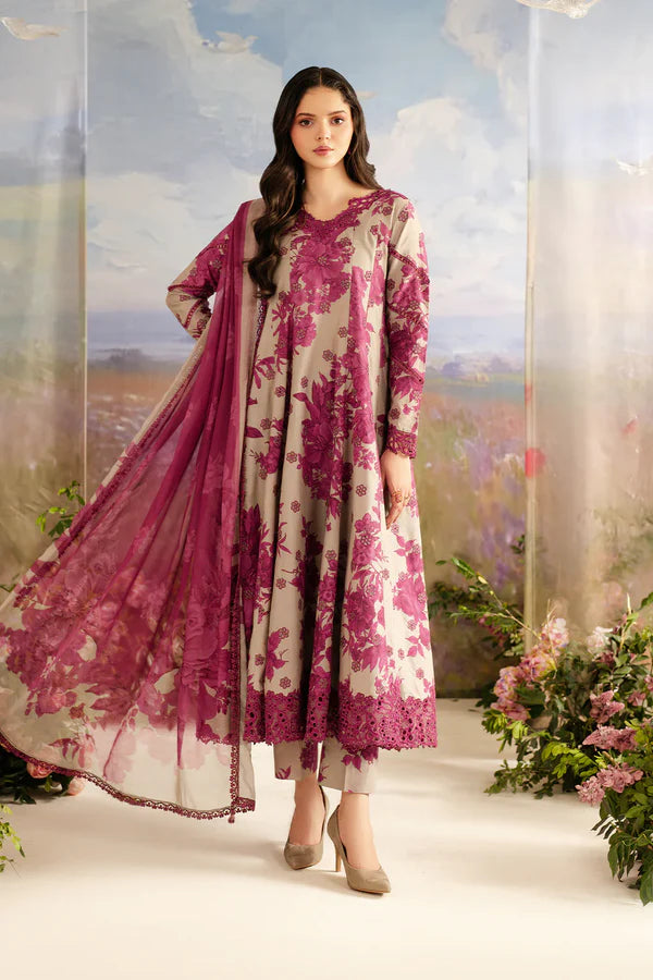 Iznik Luxury Dhanak Embroidered 3 piece Unstitched