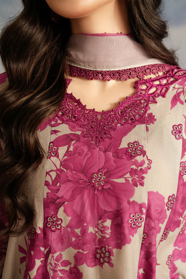 Iznik Luxury Dhanak Embroidered 3 piece Unstitched