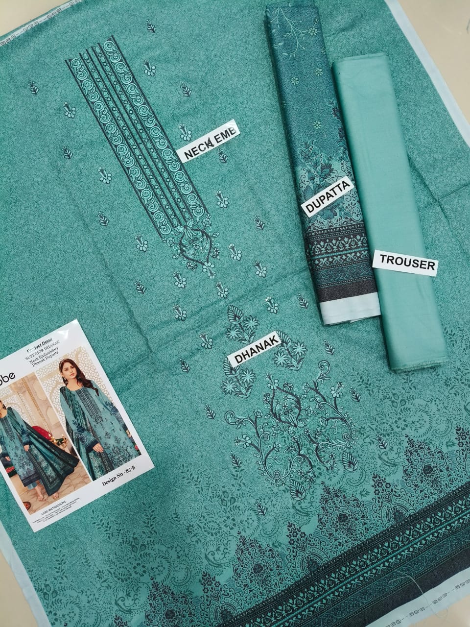 Edenrobe superior Dhanak 3piece unstitched